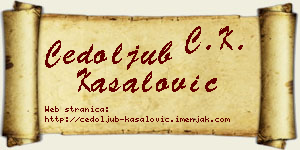 Čedoljub Kasalović vizit kartica